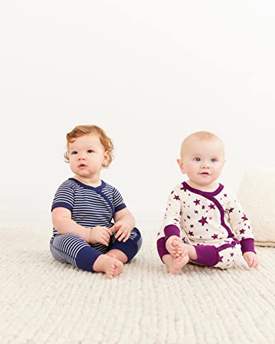 Moon and Back by Hanna Andersson 2 Pack Romper Juego de Canastilla, Verde Lima, 0 Meses, Pack de 2