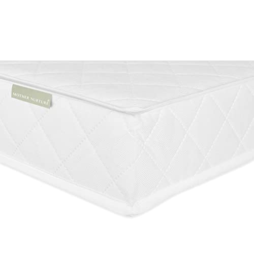 Mother Nurture Classic Spring Cot Mattress X 10 Cm Colchón Cuna, White, 120 x 60 x 10 cm