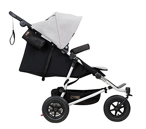 Mountain Buggy Duet Silver + Bañera Gemelos Negro