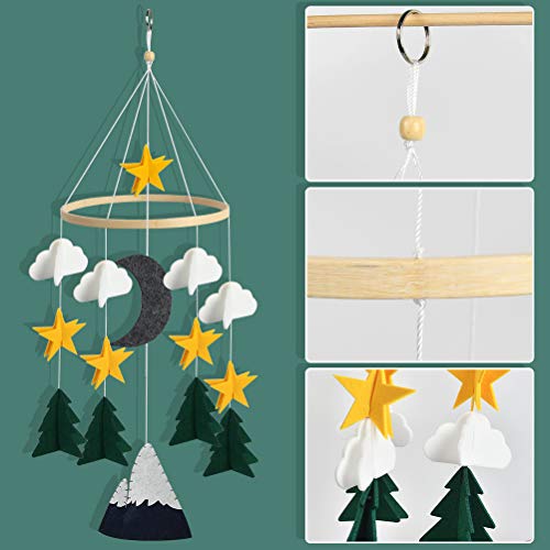 Móvil para cuna de bebé, decoración para cuna de bebé, campanilla de viento, sonajero, juguete para recién nacidos, campanilla de cama, juguete para cuna, campanilla de viento