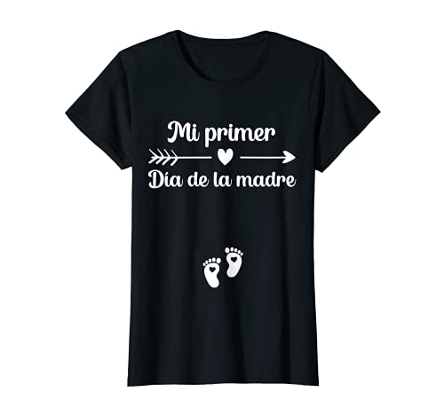 Mujer Primer Día de la Madre Anuncio Embarazadas Mamá en Práctias Camiseta