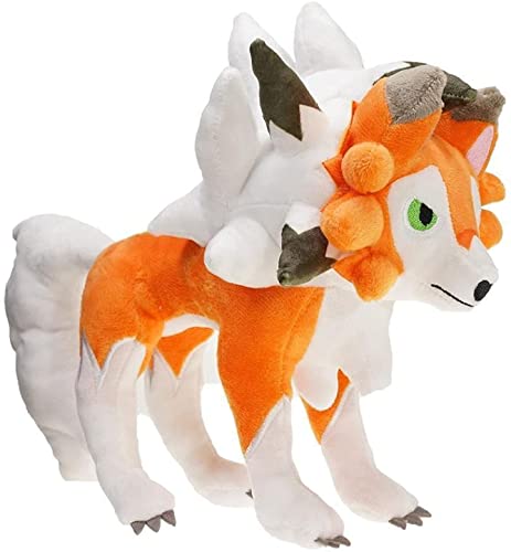 Muñeco de peluche de 30cm Lycanroc Rockruff, juguetes de moda, muñecos de animales de peluche, figura de peluche de Anime, decoración del hogar, regalos encantadores para niñas y niños