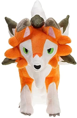 Muñeco de peluche de 30cm Lycanroc Rockruff, juguetes de moda, muñecos de animales de peluche, figura de peluche de Anime, decoración del hogar, regalos encantadores para niñas y niños