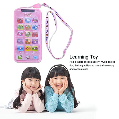 Música Juguete Electrónico Temprano Educativo Máquina de Aprendizaje Gadget Tiny Touch Sonido Musical Teléfono Juguetes Multifuncionales Regalo para niños (Inglés)