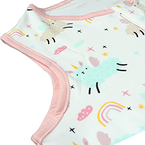 NA - Saco de dormir para bebé (verano, 0,5 tog), Rainbow Shaf White, 1.5-3 años