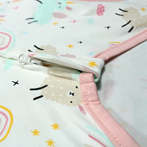 NA - Saco de dormir para bebé (verano, 0,5 tog), Rainbow Shaf White, 1.5-3 años