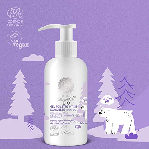 Natura Siberica Little Siberica. Gel íntimo delicado certificado orgánico para bebés, 250 ml