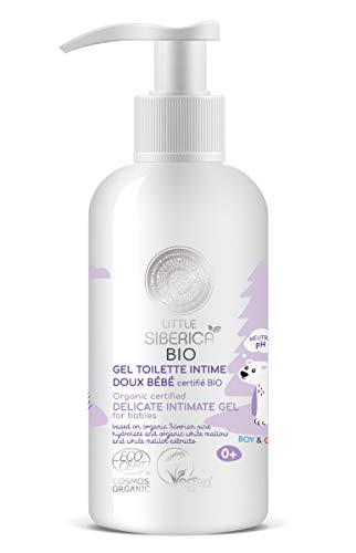 Natura Siberica Little Siberica. Gel íntimo delicado certificado orgánico para bebés, 250 ml