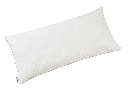 NATURECA Almohada Sarraceno 40 x 80 Almohada Cervical Almohada de cáscara de sarraceno orgánica Almohada ortopedica