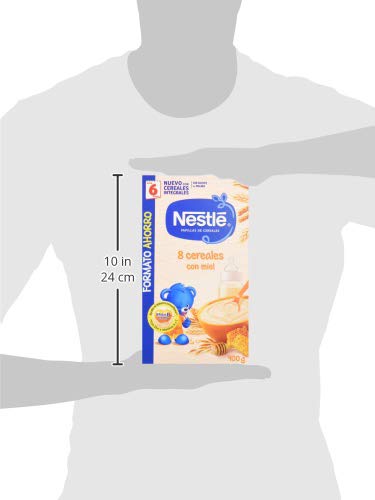 Nestlé Papilla 8 cereales con Miel - Alimento Para bebés - Paquete de 8x900 g - Total: 7.2 kg