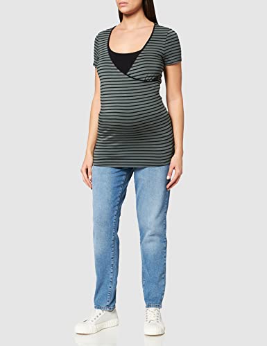 Noppies tee Nurs SS Yd Paris Camiseta premamá, Multicolor (Urban Chic Stripe P295), 36 (Talla del Fabricante: X-Small) para Mujer