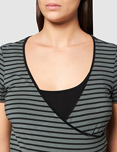 Noppies tee Nurs SS Yd Paris Camiseta premamá, Multicolor (Urban Chic Stripe P295), 36 (Talla del Fabricante: X-Small) para Mujer