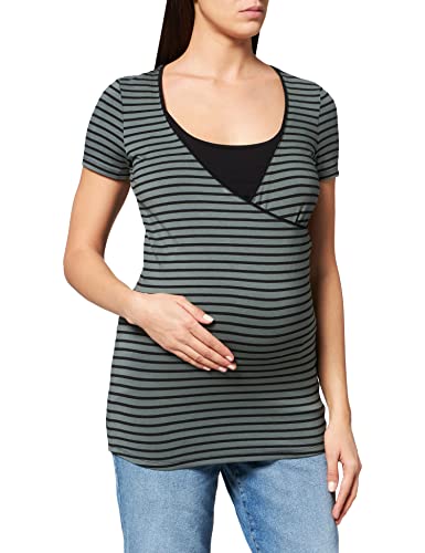 Noppies tee Nurs SS Yd Paris Camiseta premamá, Multicolor (Urban Chic Stripe P295), 36 (Talla del Fabricante: X-Small) para Mujer