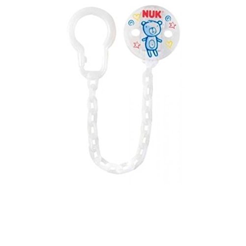 NUK 530011 - Cadena para chupete , Modelo surtido, 1 unidad