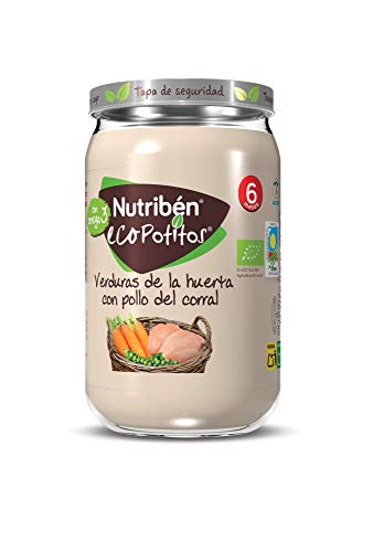 Nutribén Ecopotitos de Pollo de Corral con Verduras, Desde Los 6 Meses, 235g