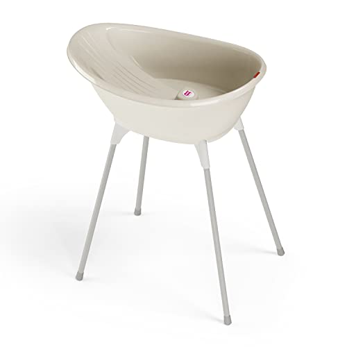 OKBABY Kit Bella bañera más soporte - Perfecto para la hora del baño desde 0-12 meses - Blanco