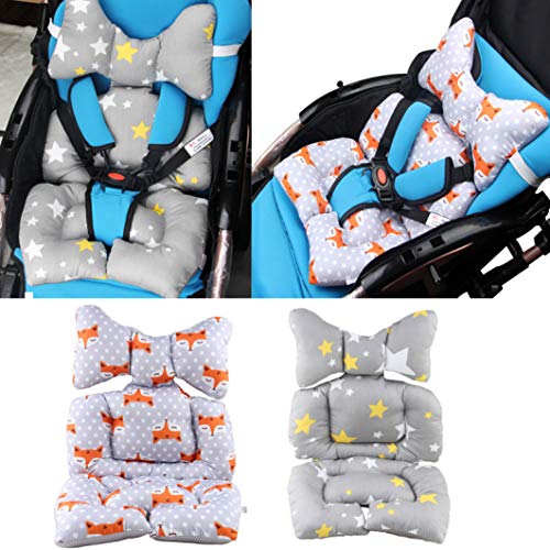 OLEEKA Cochecito Protección para el Cuello Almohadillas del Asiento Cojines Reposacabezas Infantil Niño pequeño Cojín de Seguridad para el automóvil Almohada de Soporte para el Cuerpo del bebé