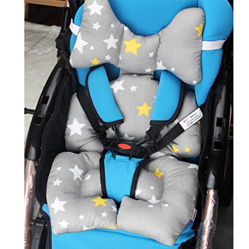 OLEEKA Cochecito Protección para el Cuello Almohadillas del Asiento Cojines Reposacabezas Infantil Niño pequeño Cojín de Seguridad para el automóvil Almohada de Soporte para el Cuerpo del bebé