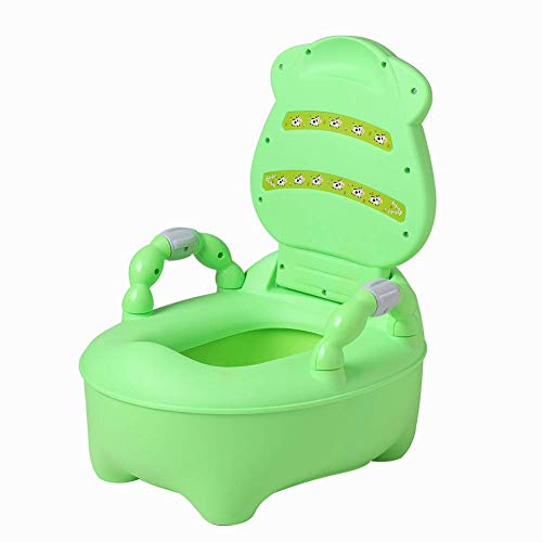 Orinal Infantil WC Niños Portatil: Bebe Orinales Infantiles Inodoro - Asiento Vater Water Niño Niña Urinario - Silla Urinal Bebes Bacinilla - Infant Inodoros Retrete Aprendizaje Portatiles Vaca Verde