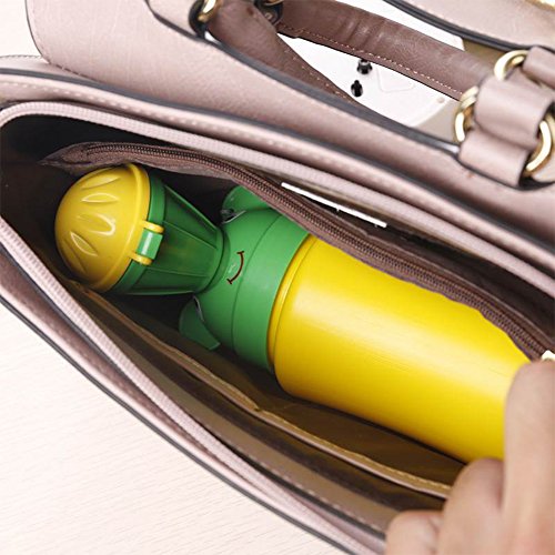 Orinal portátil para bebés y niños, urinario de emergencia para camping, para viajes en coche y para que los niños aprendan a hacer pipí niña（7 * 18.5cm）