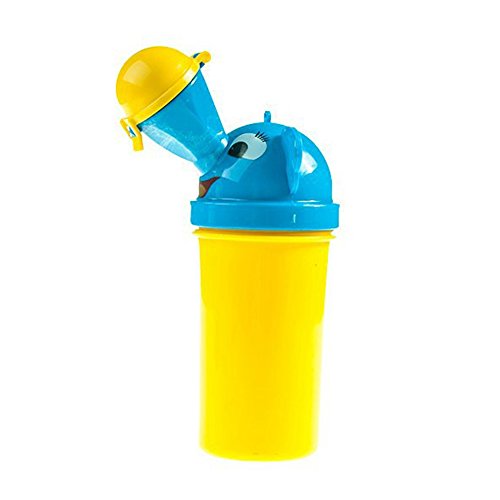 Orinal portátil para bebés y niños, urinario de emergencia para camping, para viajes en coche y para que los niños aprendan a hacer pipí niña（7 * 18.5cm）