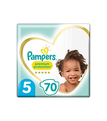 Pampers - Pañales para bebé Premium Protection, talla 5, 70 pañales