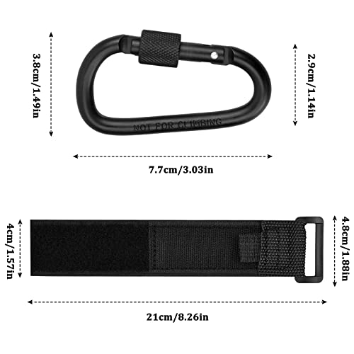 Paquete de 2 Ganchos de Cochecito Ganchos Carro Bebé Universal Multiusos Cuelga Ganchos para Colgar Cochecito, Bolsas de Compra, Bolsa de Pañales, Cambiador en el Manillar de la Sillita, Negro