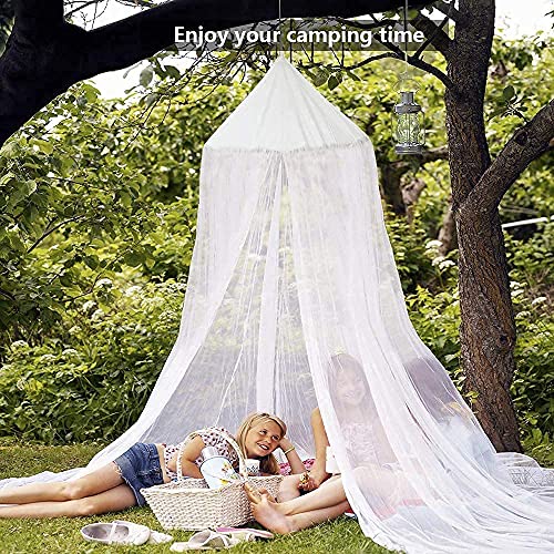 Parikrama - Mosquitera universal para cama de matrimonio (1 a 1 plaza), color blanco