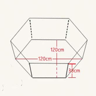 Parque infantil Yunteng Valla Plegable for bebés, Bolsa de Almacenamiento de Tienda emergente de Seguridad for niños, Valla de Billar for Juegos de Interior (120 cm)