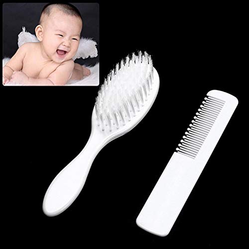 Peine 2 Unids / Set Juego De Cepillo Y Peine Suave Para Bebés Para La Seguridad Del Bebé, Cepillos Para Niños, Productos Para El Cuidado Del Cabello, Cepillo Para El Cabello