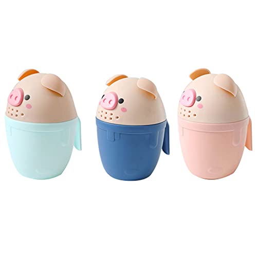 Piggy Shower Cup Water Toy Piscina Rociador de agua interior para baño Bebé Infantil Regadera interactiva Libre de moho Juguetes de baño para bebés 0-3 meses 12-18 meses sin molde plástico sin