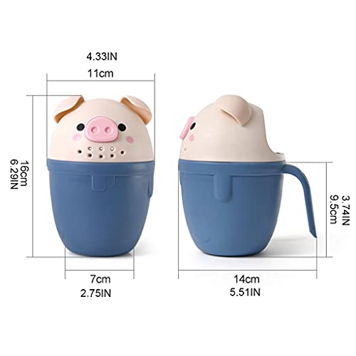 Piggy Shower Cup Water Toy Piscina Rociador de agua interior para baño Bebé Infantil Regadera interactiva Libre de moho Juguetes de baño para bebés 0-3 meses 12-18 meses sin molde plástico sin