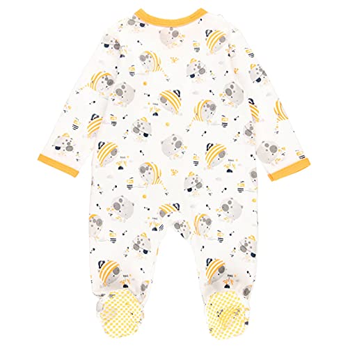 Pijama bebe - Pelele bebe niño – Pijama bebe recien nacido- para dormir - pijama con pies- para bebe niño de 0 meses a 24 meses –100% algodón - estampado osos piratas color blanco