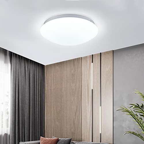 Plafón LED, 18W 1440LM Plafón redondo Ø26cm, Blanco cálido/blanco neutro/blanco frío, IP44 Para salón dormitorio cocina baño pasillo balcón