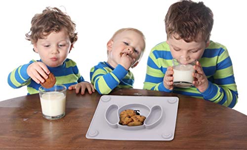 Platos de succión para bebés, placa de alimentación antideslizante para bebés y niños con ventosas