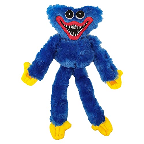 Poppy Playtime Peluche Huggy Wuggy Peluche de Terror Muñeco de Peluche para Niños 38 cm Azul