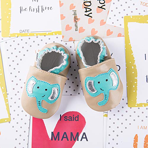 Primeros Pasos Bebe Niña Niños Zapatos Zapatillas de Estar por Casa Pantuflas Calzado Botitas y Patucos Infantiles Piel Sintético Casual Antideslizante-2 KHDX 6-12 Meses