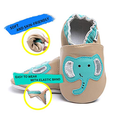 Primeros Pasos Bebe Niña Niños Zapatos Zapatillas de Estar por Casa Pantuflas Calzado Botitas y Patucos Infantiles Piel Sintético Casual Antideslizante-2 KHDX 6-12 Meses