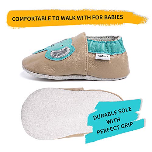 Primeros Pasos Bebe Niña Niños Zapatos Zapatillas de Estar por Casa Pantuflas Calzado Botitas y Patucos Infantiles Piel Sintético Casual Antideslizante-2 KHDX 6-12 Meses