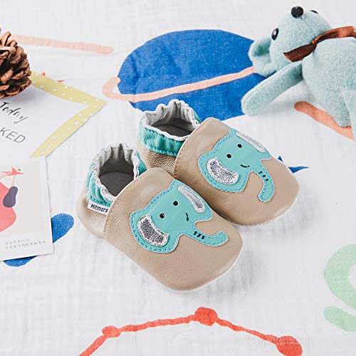 Primeros Pasos Bebe Niña Niños Zapatos Zapatillas de Estar por Casa Pantuflas Calzado Botitas y Patucos Infantiles Piel Sintético Casual Antideslizante-2 KHDX 6-12 Meses