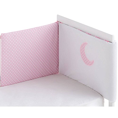 Protector Desenfundable cuna 60/70/80 (43 x 185 cm) - Moon Rosa