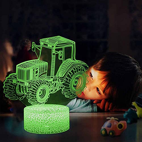 Proyector de noche eléctrico Tractor Luces de luz nocturna Control remoto y RGB Colores Pantalla para niños Niños Niñas Bday Navidad