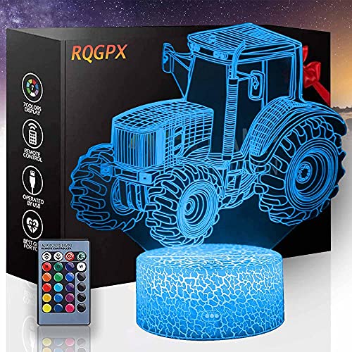 Proyector de noche eléctrico Tractor Luces de luz nocturna Control remoto y RGB Colores Pantalla para niños Niños Niñas Bday Navidad