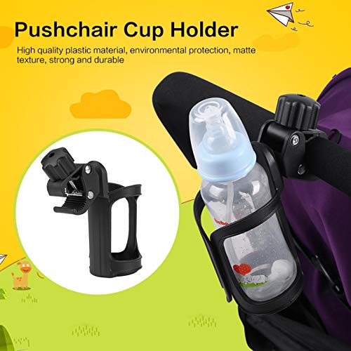 Pssopp Portavasos para Cochecito, portavasos Universal para Botellas de 360 ​​Grados, portavasos para Botella para Cochecito de bebé, Bicicleta