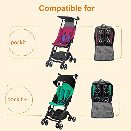 Pushchair Transport Bag, Stroller Air Travel Bag Backpack Compatible for gb Pockit/Pockit+ Pockit Plus Lightweight Strollers