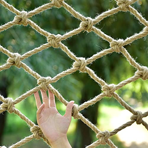 QINLMITE Cuerda de cáñamo, Escalera de Seguridad en la Red Cerca de Juego de Juegos for niños de Alta Resistencia al niño en la Red Exteriores de la barandilla al Aire Libre de la Red Anti-otoño