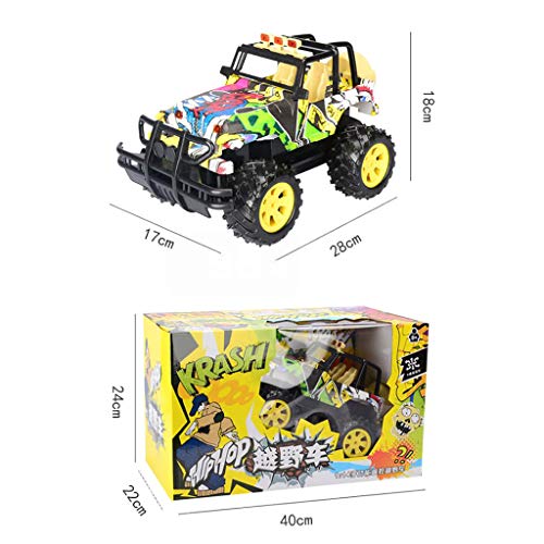 RC Car, Graffiti RC Cars Juguetes para niños para niños Niñas, todo terreno 4WD Vehículo todo terreno con control remoto, 1:14 Carreras de camiones Monster Truck Offroad, Vehículo eléctrico para niños