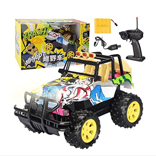 RC Car, Graffiti RC Cars Juguetes para niños para niños Niñas, todo terreno 4WD Vehículo todo terreno con control remoto, 1:14 Carreras de camiones Monster Truck Offroad, Vehículo eléctrico para niños