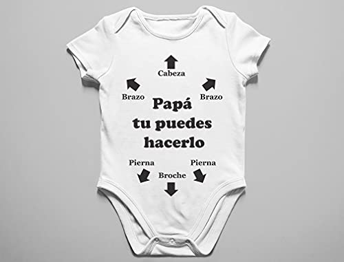 Regalos Originales para Padres primerizos Regalo papá Novato - Body de Manga Corta para bebé 3-6 Mes Rosa