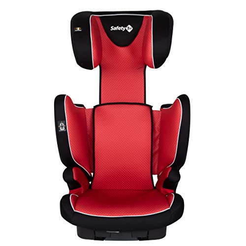 Safety 1st Road Fix Silla Coche Grupo 2 3 ISOFIX, Crece con el Niño 3-12 años (15-36 kg), Protección Lateral Segura, Ajuste Fácil y Seguro, Pixel Red (rojo)